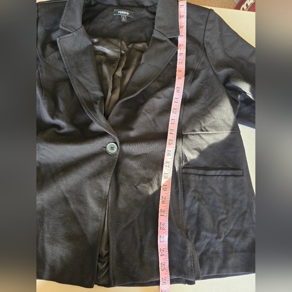 Torrid Women's Black Blazer Women's Size 3X. - Picture 7 of 7